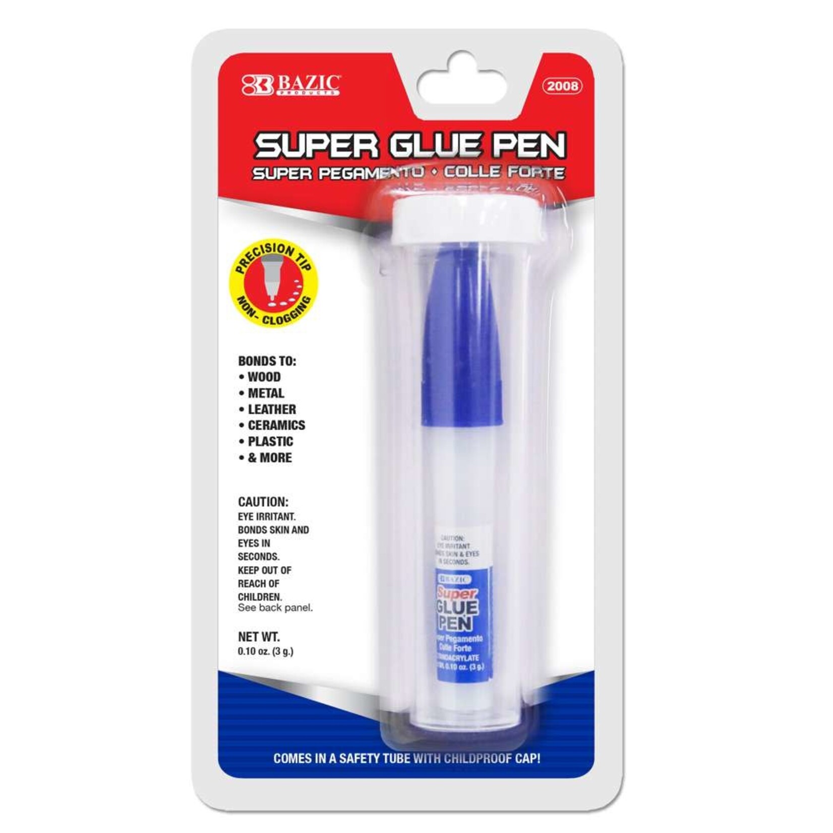 BAZIC BAZIC 0.10 oz (3g) Super Glue Pen w/Precision Tip Applicator [2008]