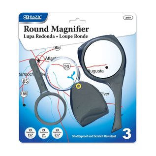 BAZIC BAZIC 2x  Magnifier Sets (3/Pack)