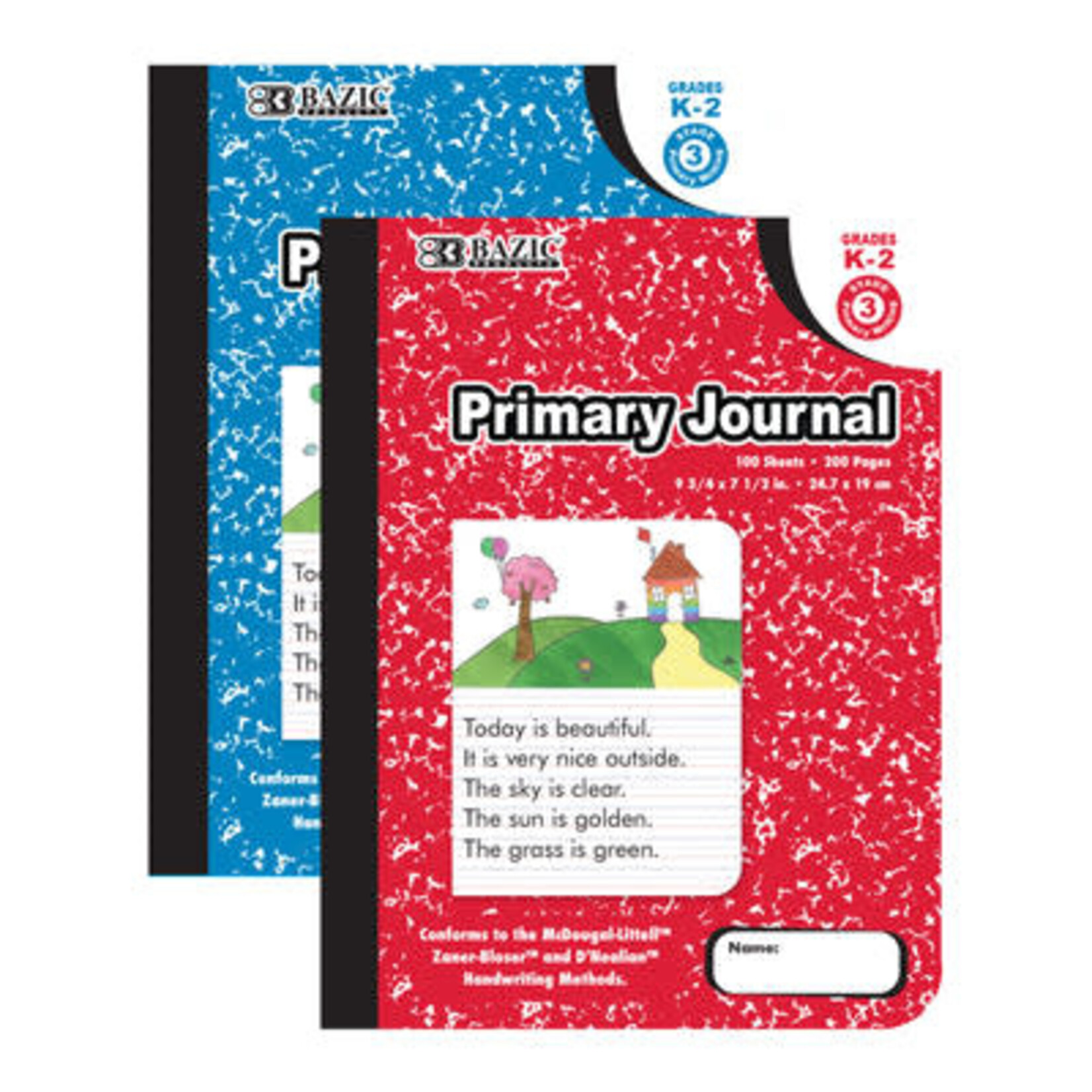 BAZIC BAZIC 100 Ct Primary Journal Marble Composition Book [5053]