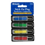 BAZIC BAZIC 25 Ct. 0.5" x 1.7" Neon Color Printed Arrow Flags w/ Dispenser (4/Pack) [5171]