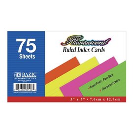 Universal Index Cards, 4 x 6, Blue & Salmon & Green & Cherry & Canary, 100 & Pack