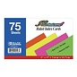 BAZIC BAZIC 75 Ct. 3" X 5" Ruled Fluorescent Colored Index Card