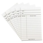 Hygloss Products, Inc Hygloss White Library Cards 3" x 5" - Card Stock - White - 50/ Pack [HYX61435]