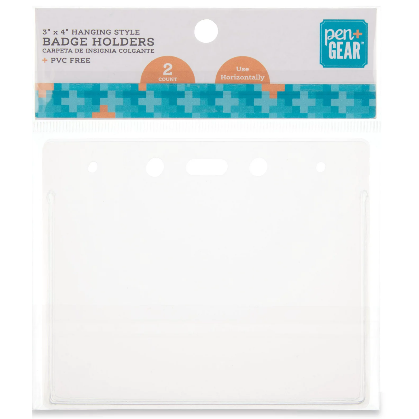 Pen & Gear Large Badge Holders 2 Count [KK1242]