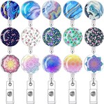 TAMHOO Decorative Retractable Badge Holder with Alligator Clip 24IN Wire Cord [B09N2L3QQX]