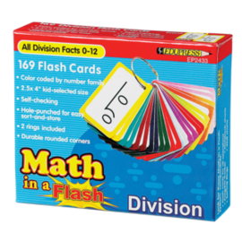 Edupress Math in a Flash Division Flash Cards