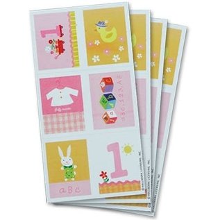 HALLMARK Baby Girl's First Birthday Stickers