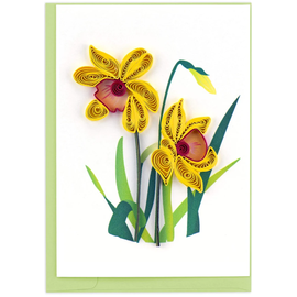 QUILLING CARDS, INC Quilled Small Daffodil Card