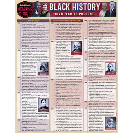 QuickStudy QuickStudy | Black History: Civil War To Present Laminated Study Guide