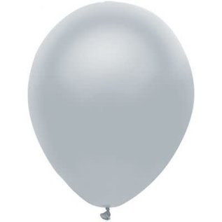BSA Latex Balloons 11 Inch 100 Count Shining Platinum Silver
