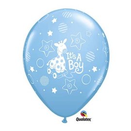 Qualatex It's A Boy 11 Inch Latex Balloons 50 count