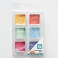 Pen & Gear Glass Refrigerator Magnets, Tie-Dye Colors, 6 Count