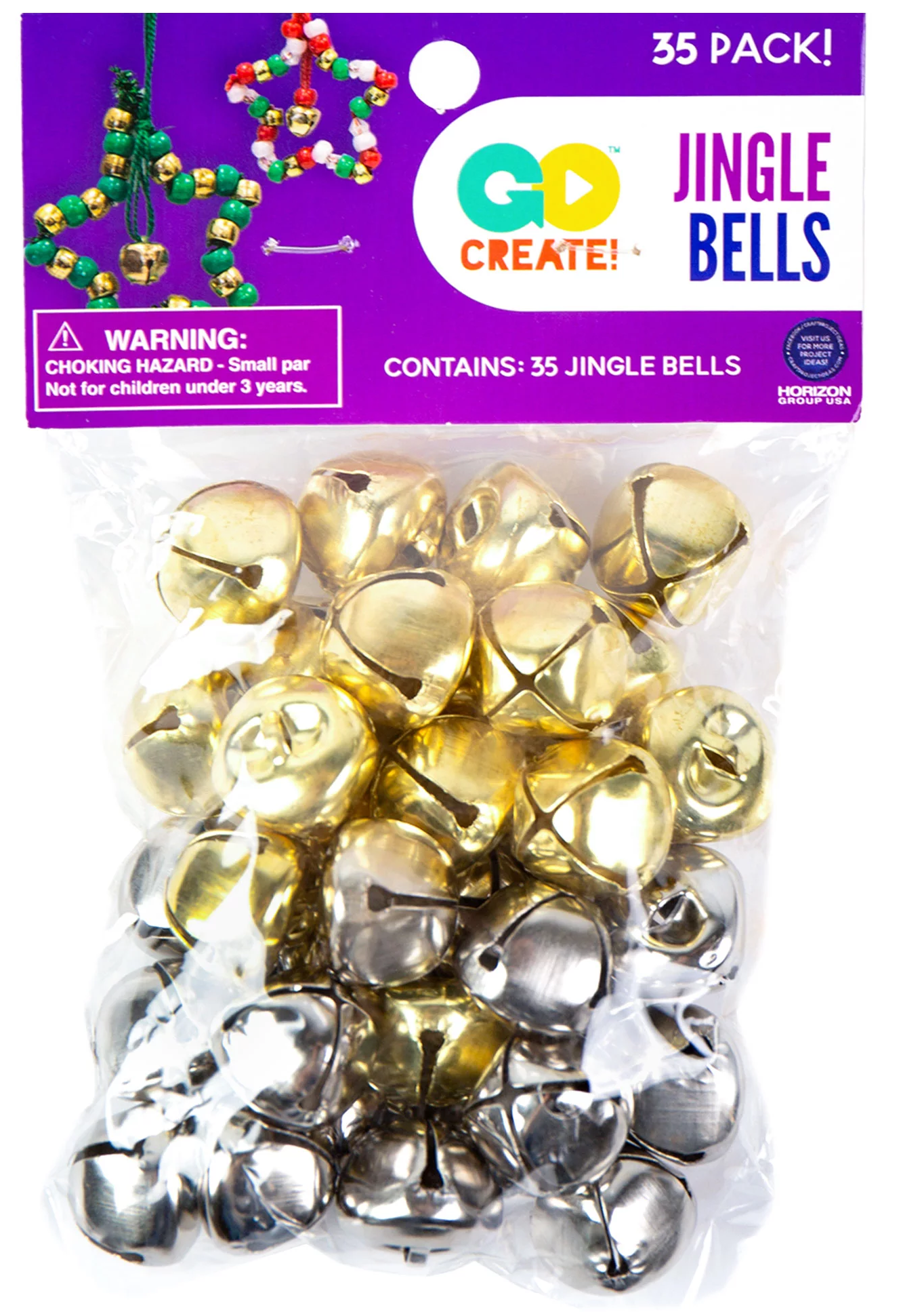 GO Create! Jingle Bells for Arts and Crafts 35 Pack - School & Office Annex