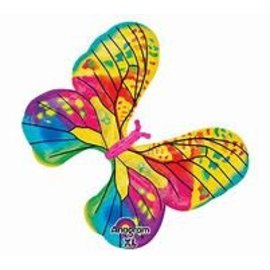 Colorful Butterfly 31 Inch Foil Balloon NOT INFLATED