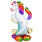 AirLoonz Unicorn 55 Inch Mylar Balloon