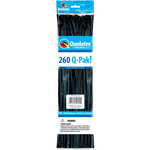 Qualatex Qualatex 260Q Nozzles Up Onyx Black Entertainer Balloons 50 Pack [54690]