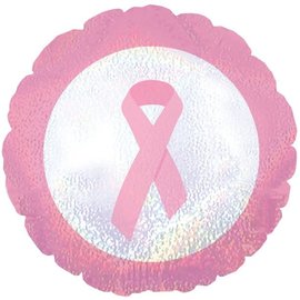 UNIQUE Breast Cancer 18 Inch Mylar Holographic
