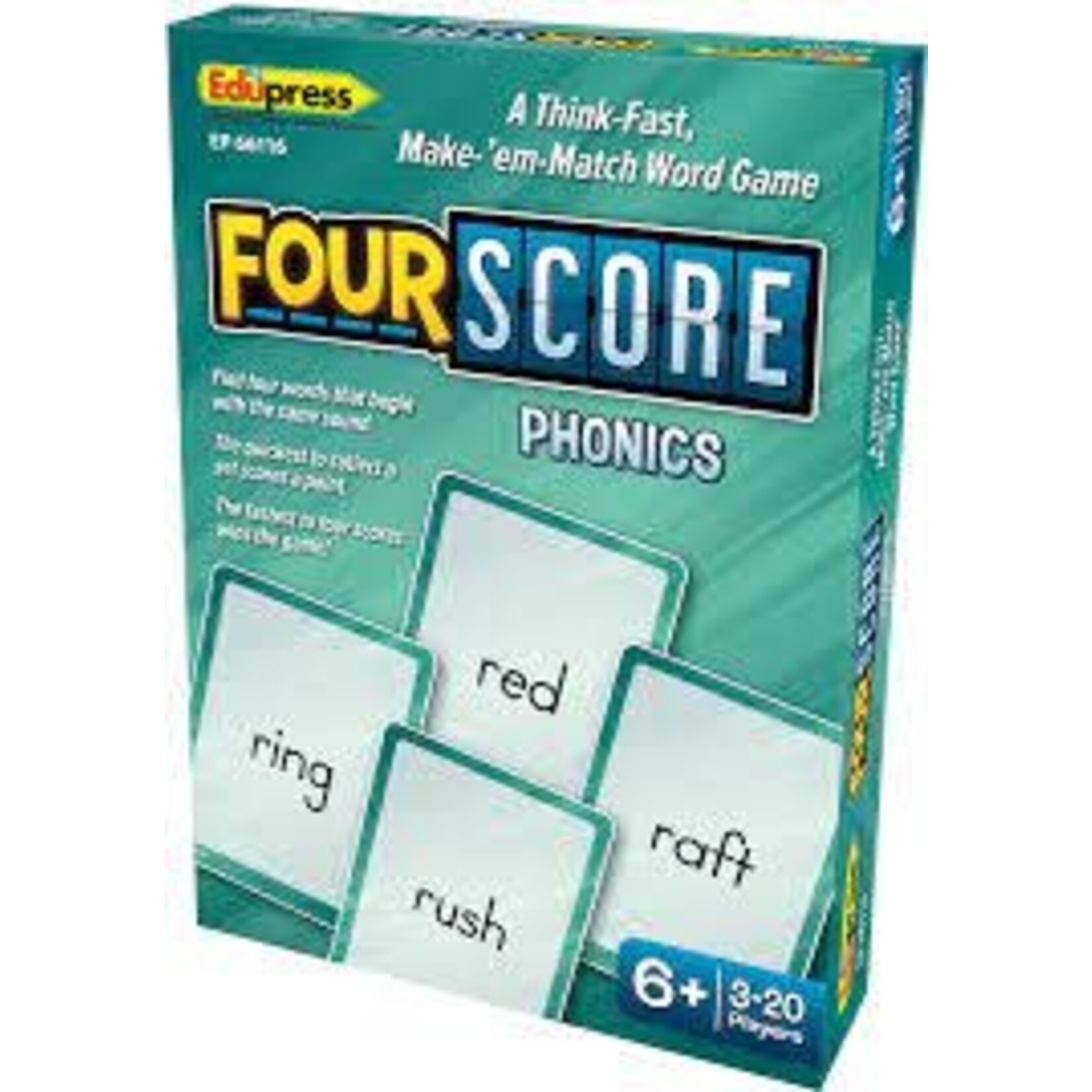 Teacher Created Resources Four Score Card Game: Phonics [EP66116]