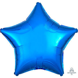 Metallic Blue 19 Inch Star Mylar Balloon