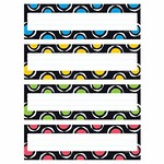 Trend Enterprises Bold Strokes Circles Desk Toppers Name Plates VAR.Pk [T69956]