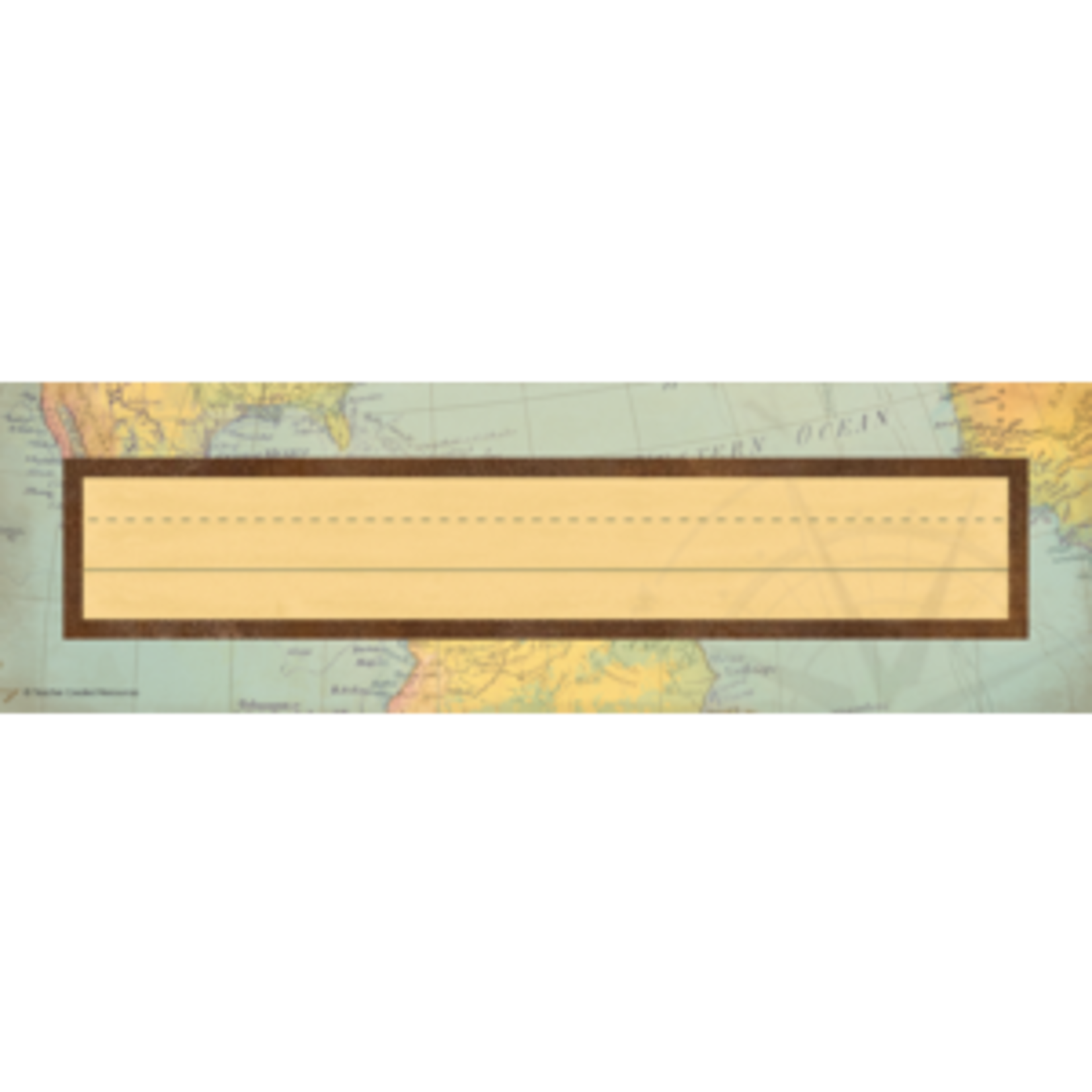 Teacher Created Resources Travel the Map Flat Name Plates [TCR8571]