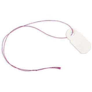Office Depot Jewelry Tags, 0.38" x 0.81", White, Pack Of 100
