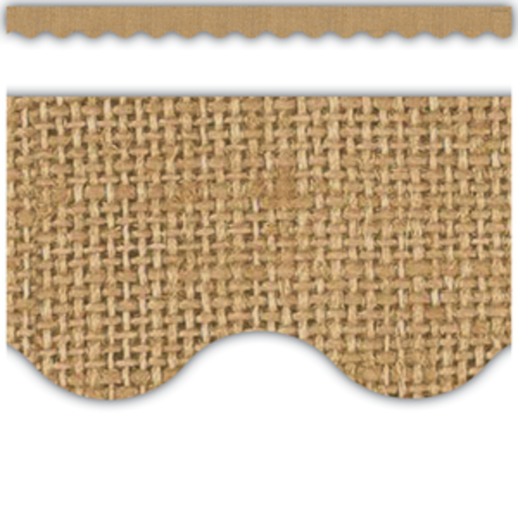 Teacher Created Resources Burlap Scalloped Border Trim [TCR3552]
