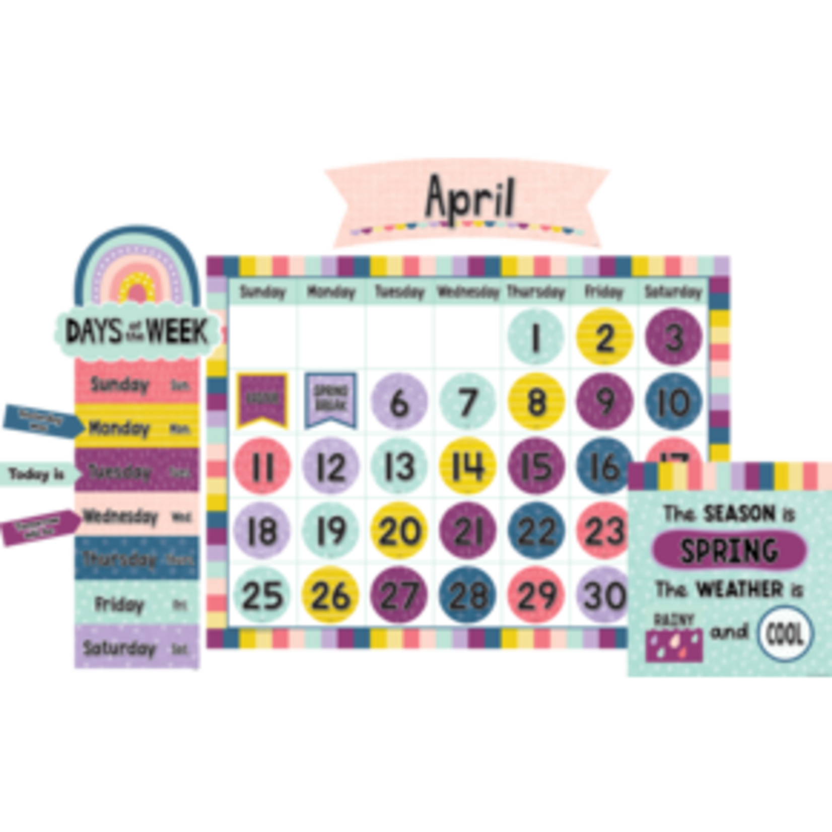 Teacher Created Resources Oh Happy Day Calendar Bulletin Board [TCR9021]