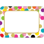 Teacher Created Resources Confetti Name Tags/Labels [TCR5885]