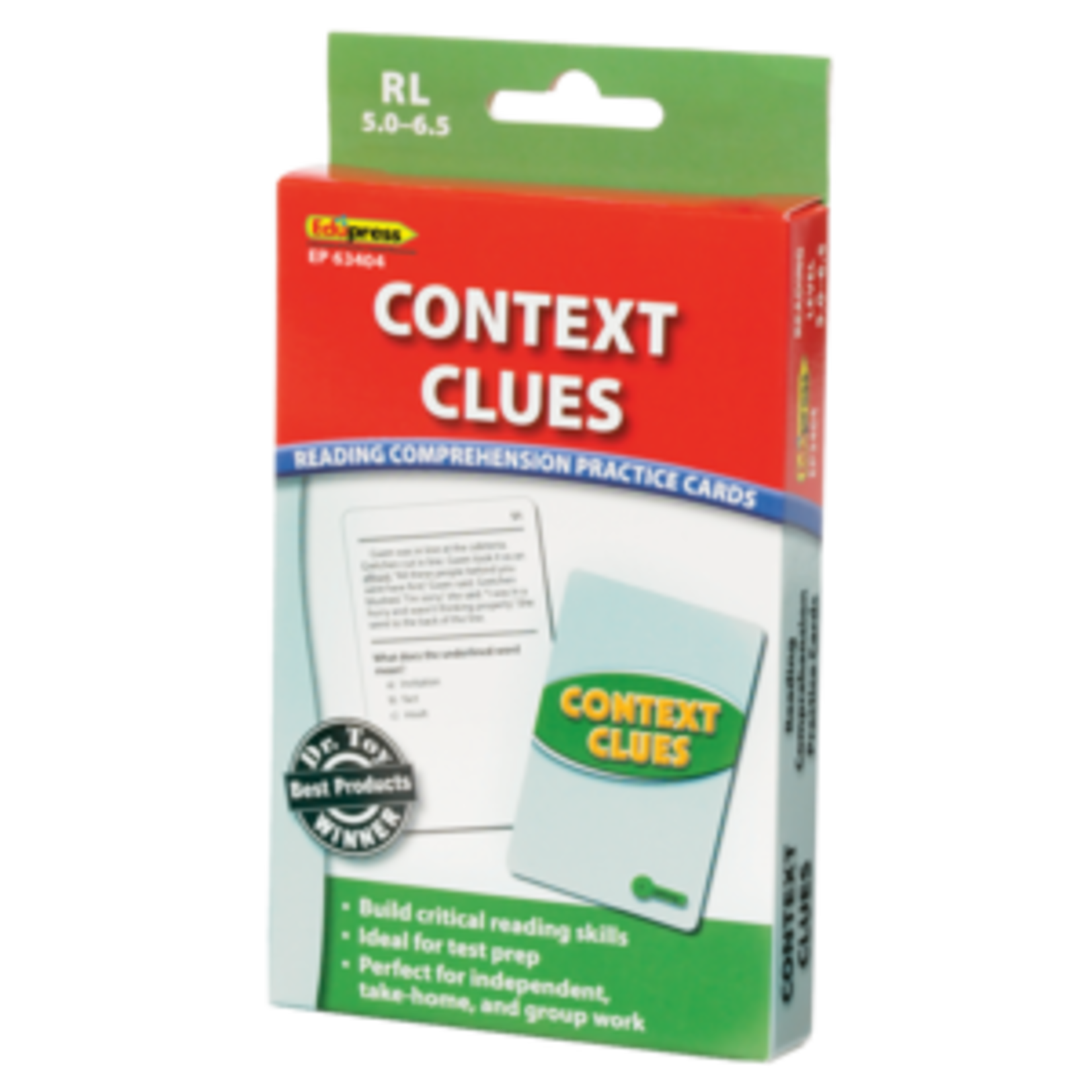 Teacher Created Resources Context Clues Practice Cards Green Level [TCR63404]