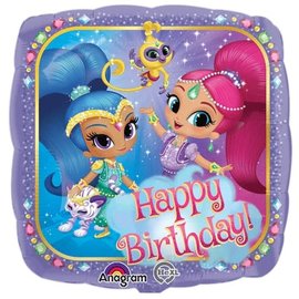 Shimmer & Shine Birthday 17 Inch Mylar Foil Balloon
