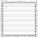 Teacher Created Resources Black Painted Dots on White 7 Pocket Chart [TCR20103]