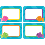 Teacher Created Resources Colorful Fish Name Tags/Labels - Multi-Pack [TCR8558]
