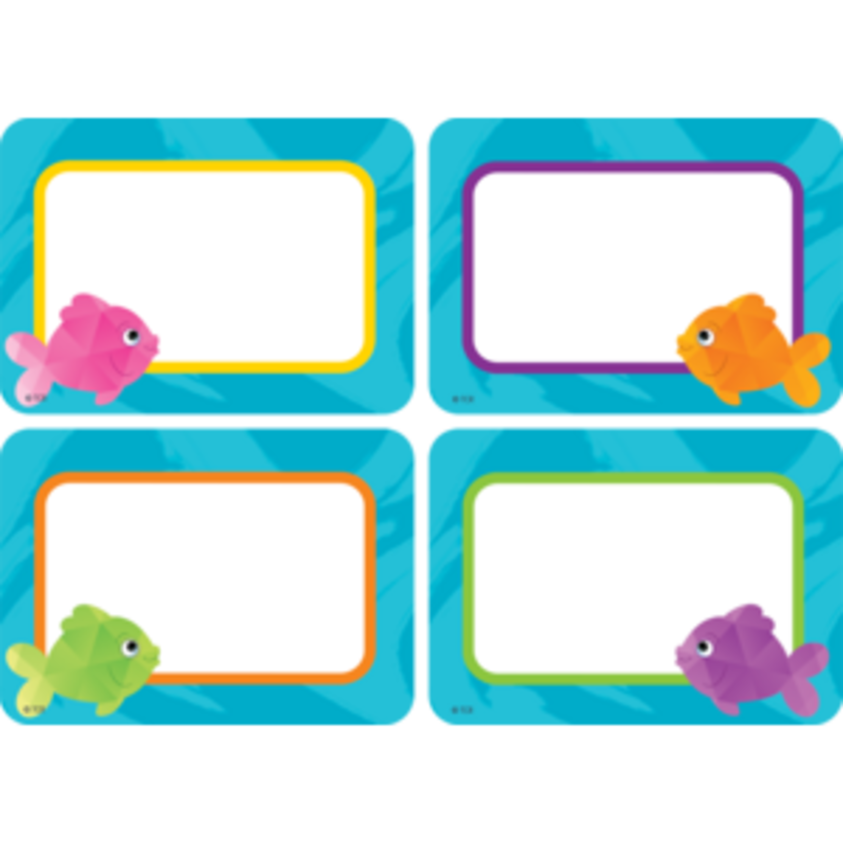Teacher Created Resources Colorful Fish Name Tags/Labels - Multi-Pack [TCR8558]