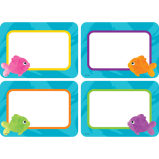 Teacher Created Resources Colorful Fish Name Tags/Labels - Multi-Pack
