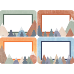 Teacher Created Resources Moving Mountains Name Tags/Labels - Multi-Pack [TCR9128]