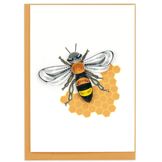 QUILLING CARDS, INC Quilled Honey Bee Gift Enclosure Mini Card