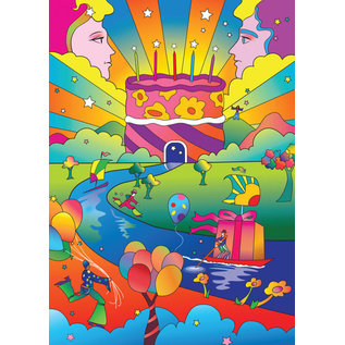 ALLPORT EDITIONS To the Max! Peter Max Psychadelic Birthday Card