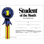 Hayes School Publishing Student of the Month Certificate Pack of 30 [VA228CL] [VA228CL]