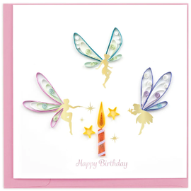 QUILLING CARDS, INC Quilled Birthday Fairies Greeting Card