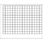 Trend Enterprises Graphing Grid (1½ Inch Squares) Wipe-Off Chart 17x22 [T1092]