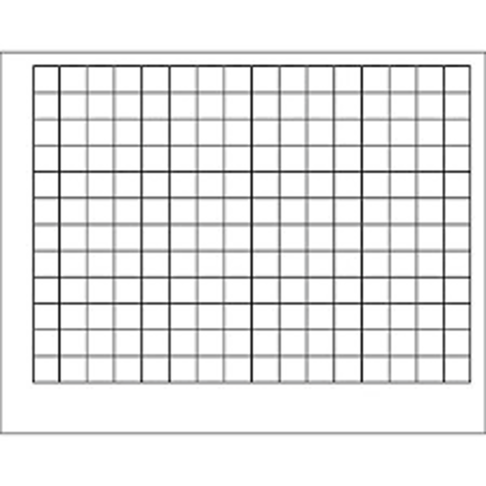 Trend Enterprises Graphing Grid (1½ Inch Squares) Wipe-Off Chart 17x22 [T1092]