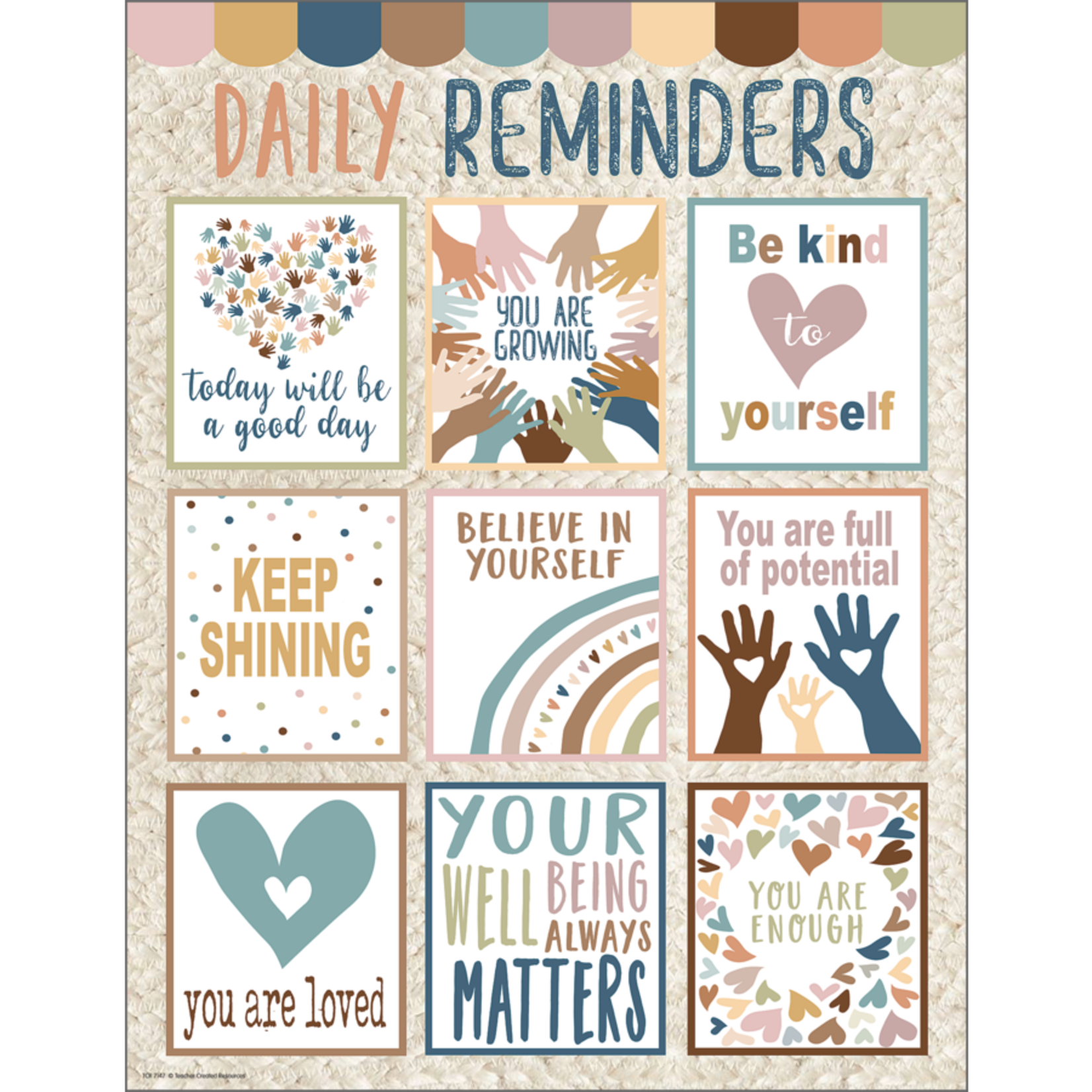 Teacher Created Resources Everyone is Welcome Daily Reminders Chart 17x22 [TCR7147]