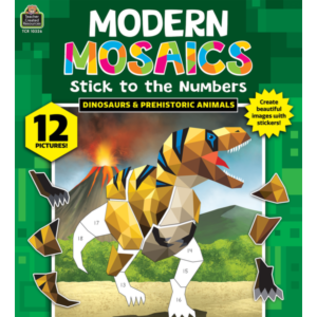 Teacher Created Resources Dinosaurs and Prehistoric Animals Modern Mosaics Stick to the Numbers
