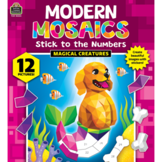 Teacher Created Resources Magical Creatures Modern Mosaics Stick to the Numbers