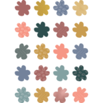 Teacher Created Resources Wonderfully Wild Flowers Mini Accents [TCR6682]