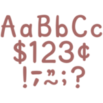 Teacher Created Resources Deep Rose 4" Modern Classic Letters Combo Pack [TCR6692]