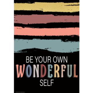 Teacher Created Resources Be Your Own Wonderful Self Positive Poster