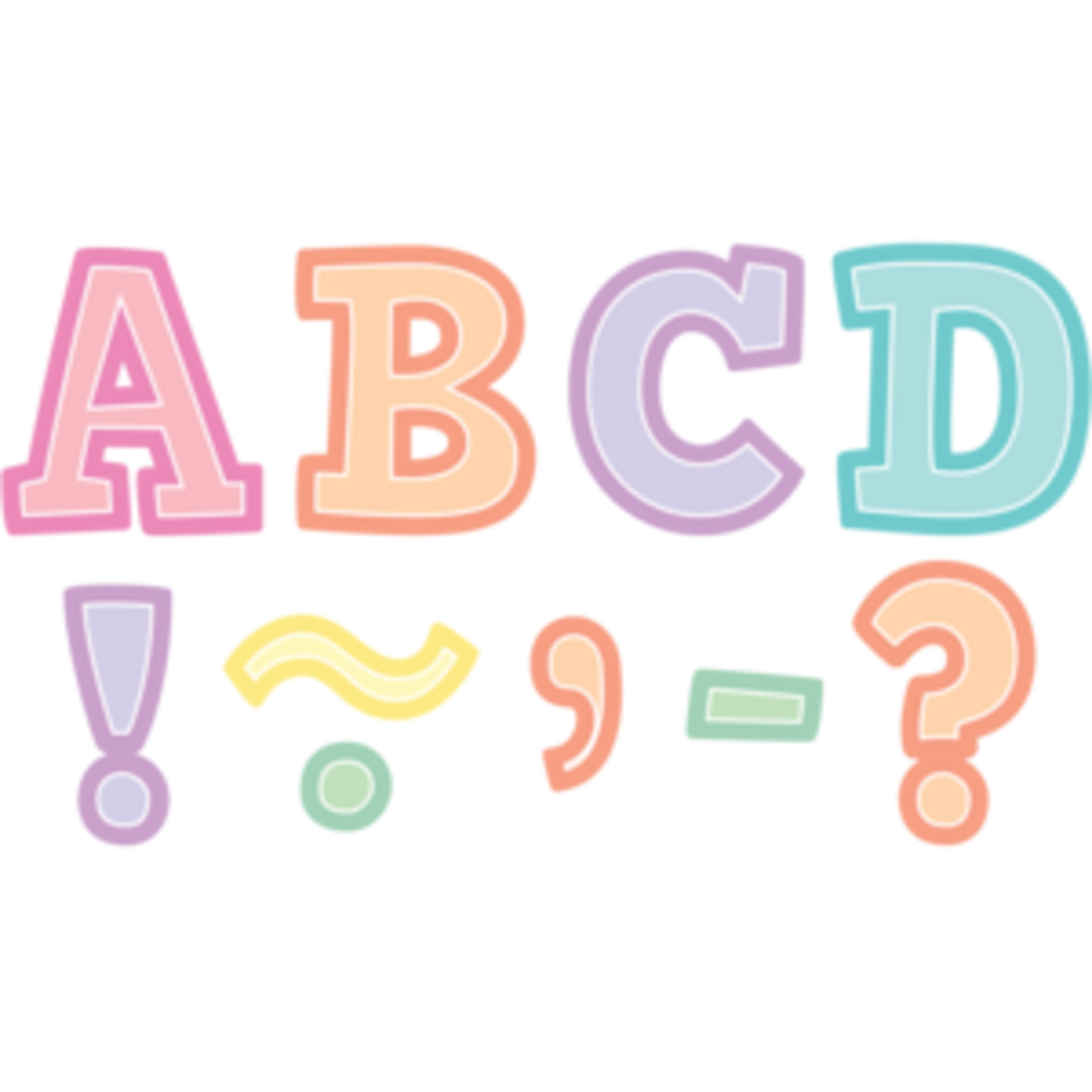 Teacher Created Resources Pastel Pop Bold Block 3" Magnetic Letters [TCR77055]