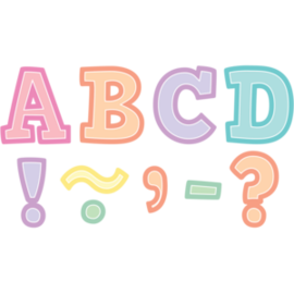 Teacher Created Resources Pastel Pop Bold Block 3" Magnetic Letters